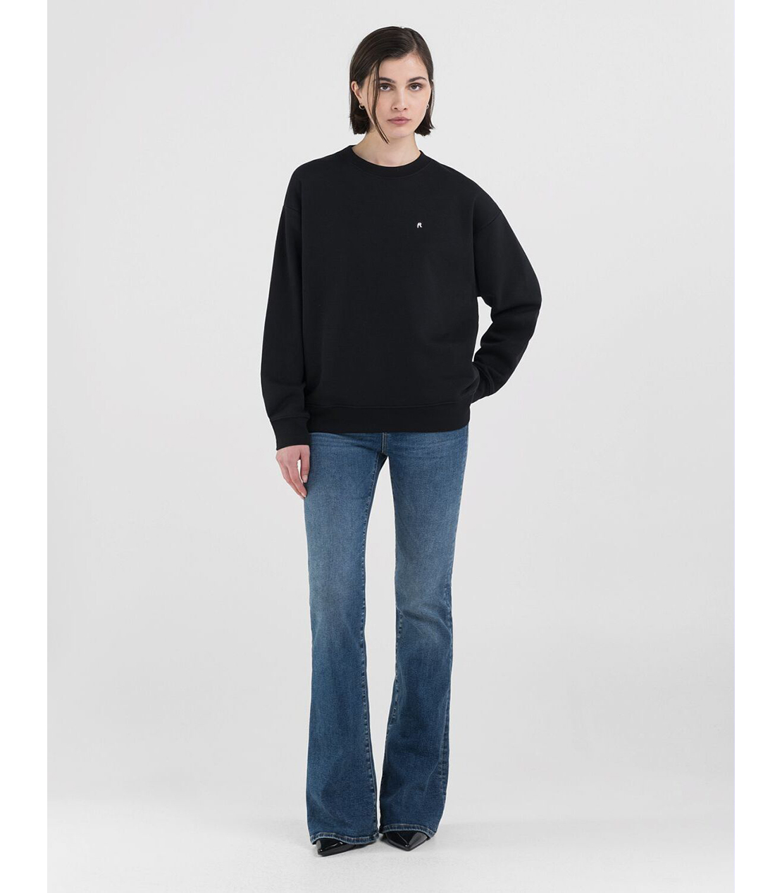 コットンポリフリース 詳細画像 ブラック 5